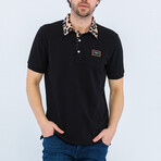 Fabian Short Sleeve Polo Shirt // Black (3XL)