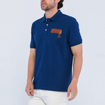 Tyler Short Sleeve Polo Shirt // Navy (L)