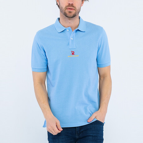 Oskar Short Sleeve Polo Shirt // Light Blue (S)