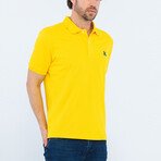 Steve Short Sleeve Polo Shirt // Mustard (XL)