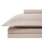 Sateen Solid Extra Deep Pocket Sheet Sets // Soft Sand (California King)