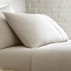 Sateen Solid Extra Deep Pocket Sheet Sets // Soft Sand (California King)