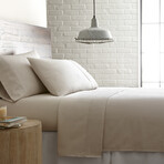 Sateen Solid Extra Deep Pocket Sheet Sets // Soft Sand (California King)