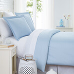 Sateen Oversized Duvet Cover Sets // Blue (King / California King)