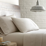 Sateen Solid Extra Deep Pocket Sheet Sets // Soft Sand (California King)