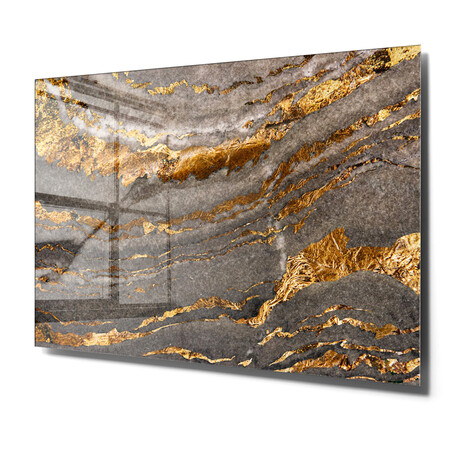 Layered Rock Formation (11.8"H x 17.7"W x 0.2"D)
