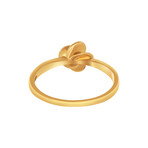 18K Yellow Gold + 18K White Gold Diamond Ring // Ring Size: 6.75 // New