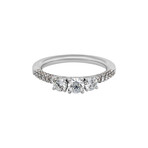 18K White Gold Diamond Ring // Ring Size: 7.75 // New