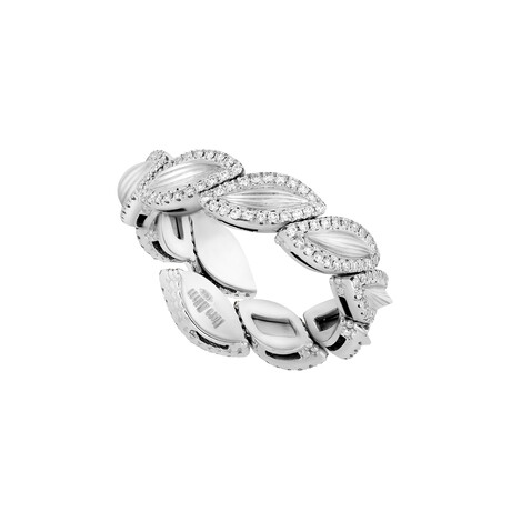 18K White Gold Diamond Ring // Ring Size: 8.75 // New