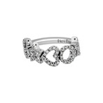 18K White Gold Diamond Ring // Ring Size: 7.5 // New