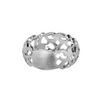 18K White Gold Diamond Caged Ring // Ring Size: 6.75 // New