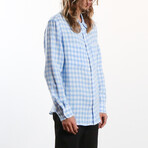 Aetna Long Sleeve Button Up // Atlantic Gingham (S)
