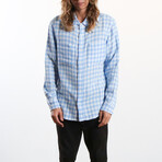 Aetna Long Sleeve Button Up // Atlantic Gingham (L)