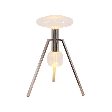 Cascada 34" LED Integrated Dimmer Table Lamp // Chrome