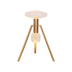 Cascada 34" LED Integrated Dimmer Table Lamp // Gold