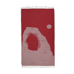 Monument State Multiuse Beach Towel // Red