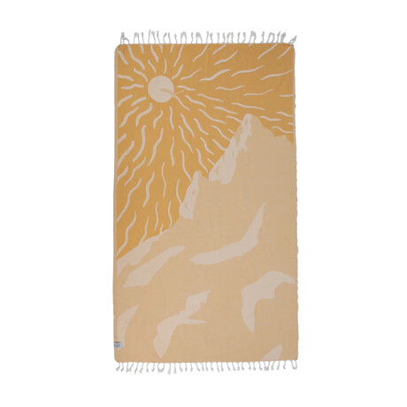 Sunny Utah Multiuse Beach Towel // Yellow