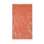 Deerfield Multiuse Beach Towel // Orange