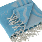 Clean Ocean Multiuse Beach Towel // Light Blue