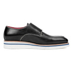 Men's Smart Casual Monkstrap Shoes // Black  (US: 7)