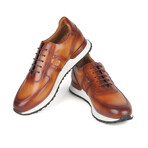 Men's Hand-Painted Sneakers // Brown  (US: 9.5)