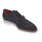 Men's Smart Casual Monkstrap Shoes // Navy  (US: 9.5)