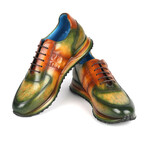 Men's Patina Sneakers // Green + Brown (US: 7.5)
