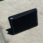 R1S1 Mini 1-Pocket 2-Slot Wallet // Black