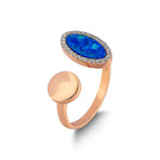 Rose Gold Opal Ring  // Rose Gold (6)