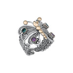 Butterfly Filigree Ring // Silver (5.5)