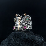 Butterfly Filigree Ring // Silver (7.5)