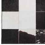 Laredo Black Faux Hide Patchwork (10' x 14' Area Rug)