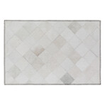 Laredo Ivory Tile Faux Hide Patchwork (10' x 14' Area Rug)