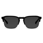 The Villa Sunglasses // Black Smoke + Silver Frame + Black Lens
