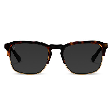 The Villa Sunglasses // Barrel Tortoise + Gold Frame + Black Lens