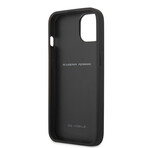 Leather iPhone Case // Debossed Stripes (IPHONE 13 // Black)
