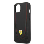 Leather iPhone Case // Curved Line Stitched (IPHONE 13 // Black)