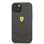 Leather iPhone Case // Quilted (IPHONE 13 // Gray)