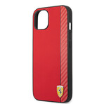 Faux Leather On Track iPhone Case (IPHONE 13 // Red)