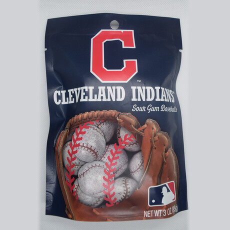 Cleveland Indians Candy Pack (10ct Gummies + 10ct Sour Gumballs)