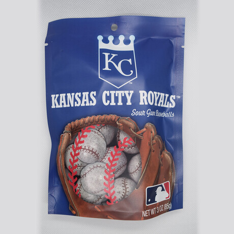 Kansas City Royals Candy Pack (10ct Gummies + 10ct Sour Gumballs)