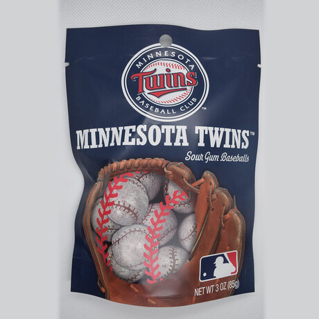 Minnesota Twins Candy Pack (10ct Gummies + 10ct Sour Gumballs)