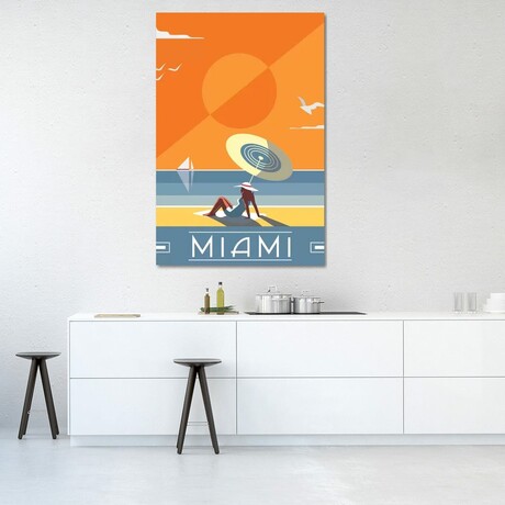Miami by Fly Graphics (26"H x 18"W x 0.75"D)