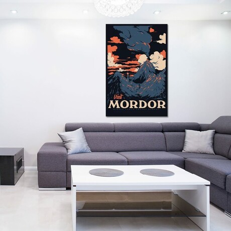 Visit Mordor II by Mathiole (26"H x 18"W x 0.75"D)