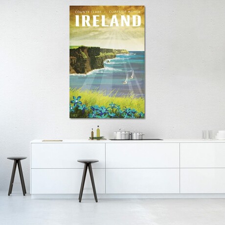 Ireland-Cliffs Of Moher by Missy Ames (26"H x 18"W x 0.75"D)