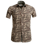 Short Sleeve Shirt // Camouflage Green (S)