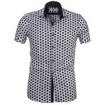 Short Sleeve Shirt // Blue & White (S)
