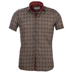 Kevin Short Sleeve Button Up Shirt // Multicolor (M)