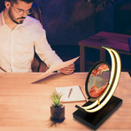 Moving Sand Sandscapes // LED Table Lamp