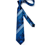 Naples Handcrafted Silk Tie // Blue